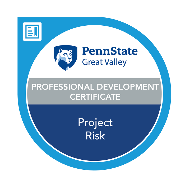 Logo for Professional Development Certificate - Project Risk.