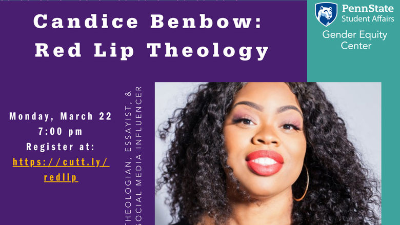 Flyer for event with Candice Benbow