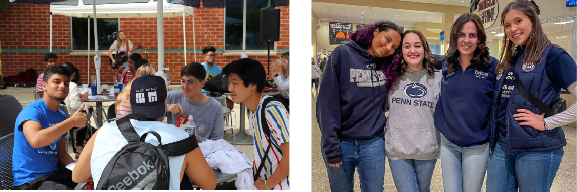 Students smiling