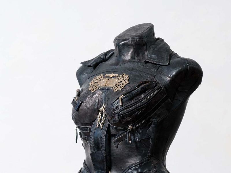 Sculpture from Linda Stein exhibit on display 