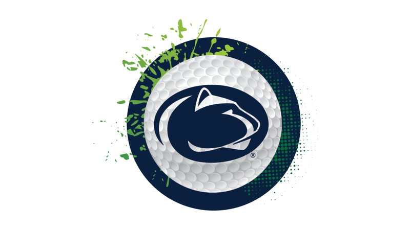 Golf ball with Penn State Athletics logo on it.