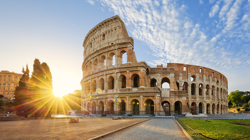 View of Colosseum in Rome