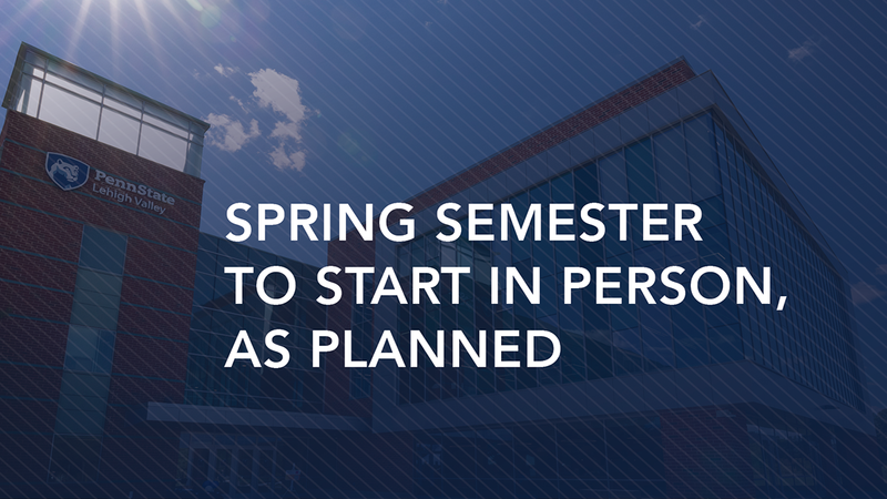 Spring semester to start in person, as planned