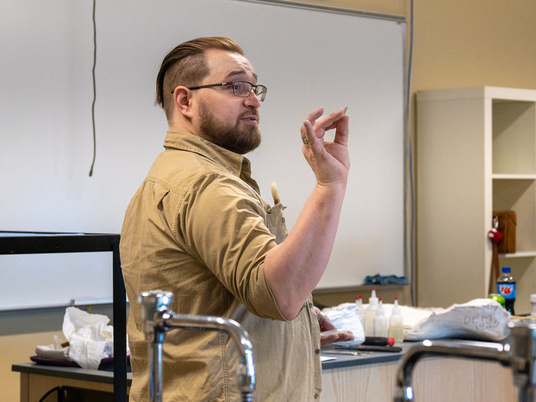 Mr. Malinzak teaching 