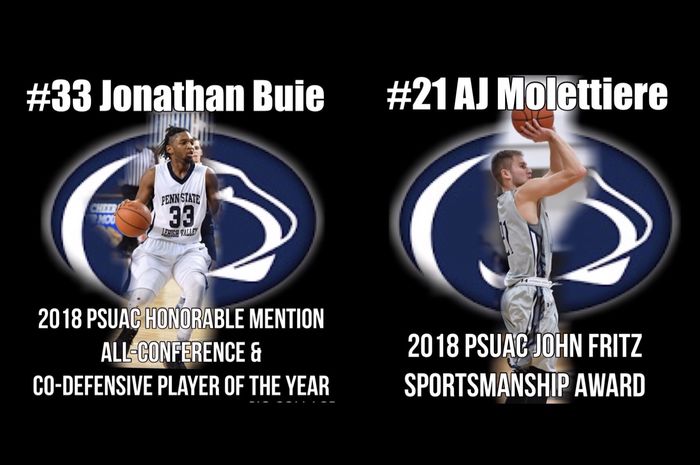 Two men's players honored by PSUAC