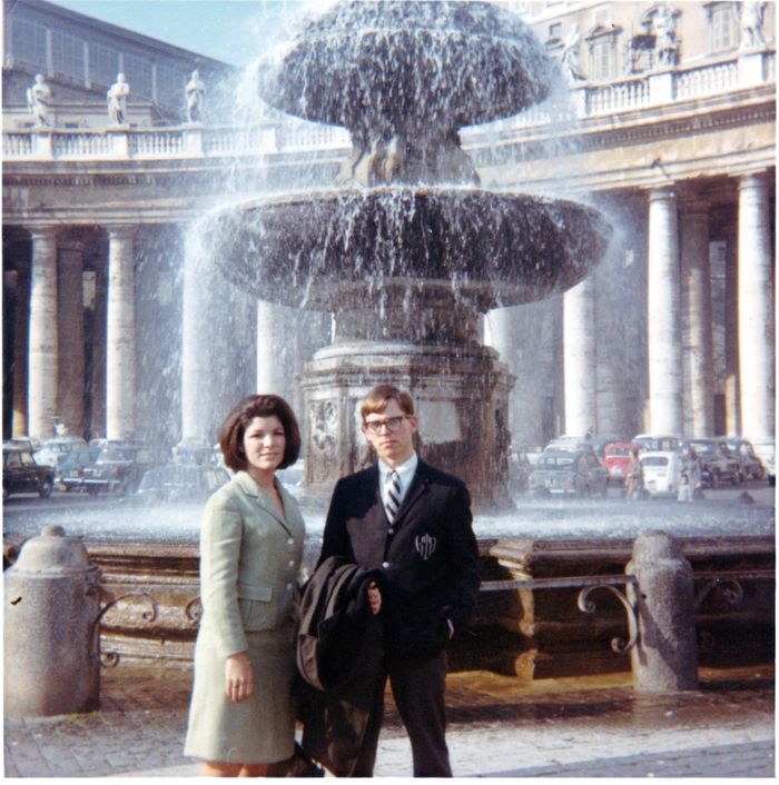 Ann Marie and Kenneth in Vatican Square