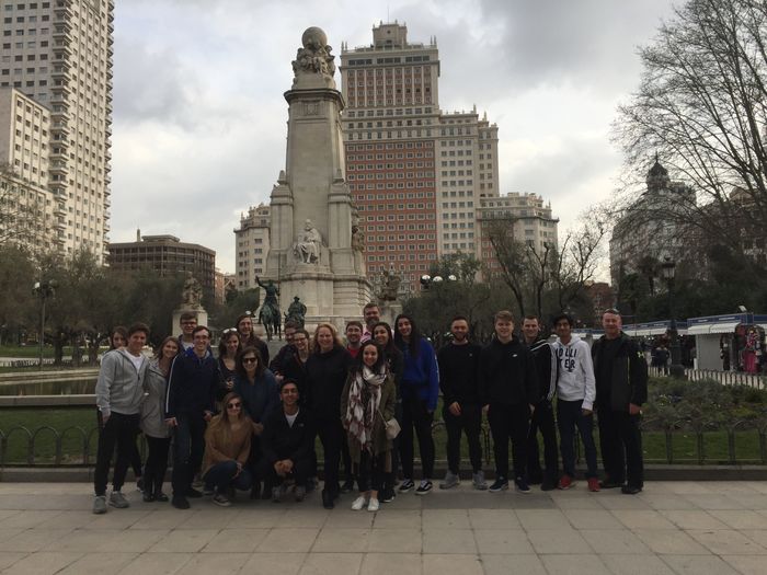 Group of students in Madrid