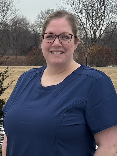 woman smiling at camera 