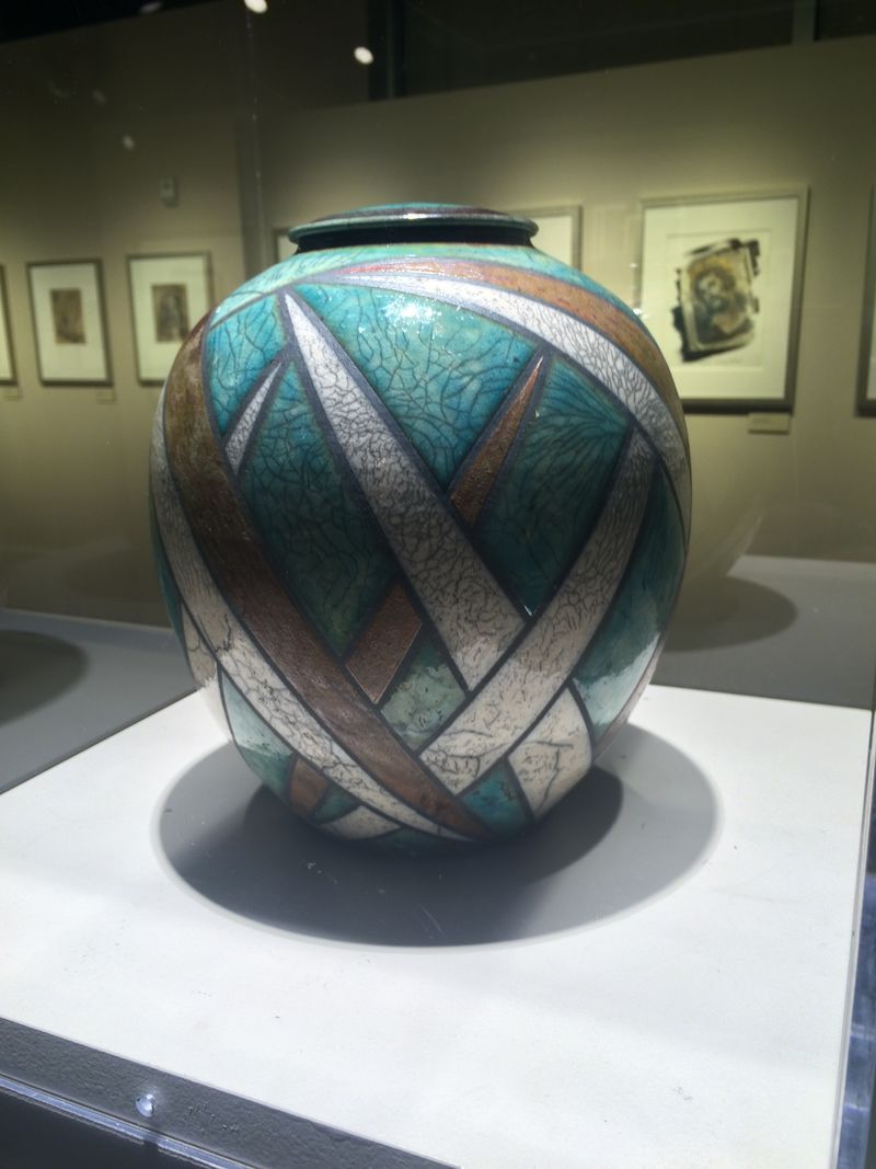 Deborah Slahta's raku fired stoneware
