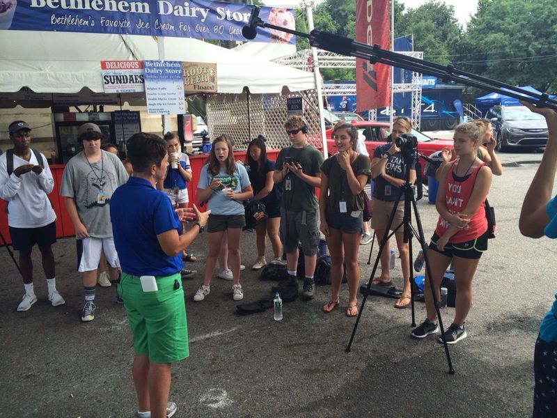 Kassie Hilgert spoke to students part of Musikfest Video Camp