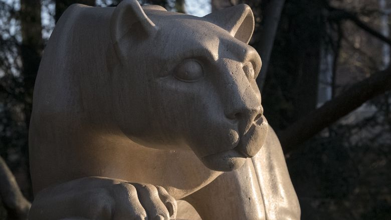 Side head of lion shrine
