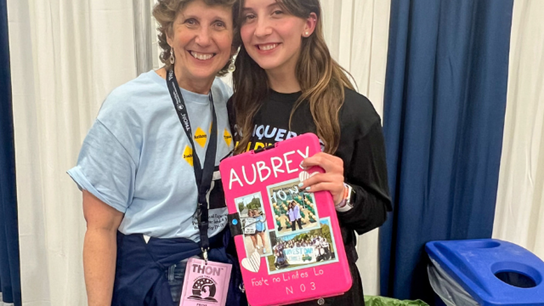 Debbie Zuech-Smyrl with niece Aubrey Zuech