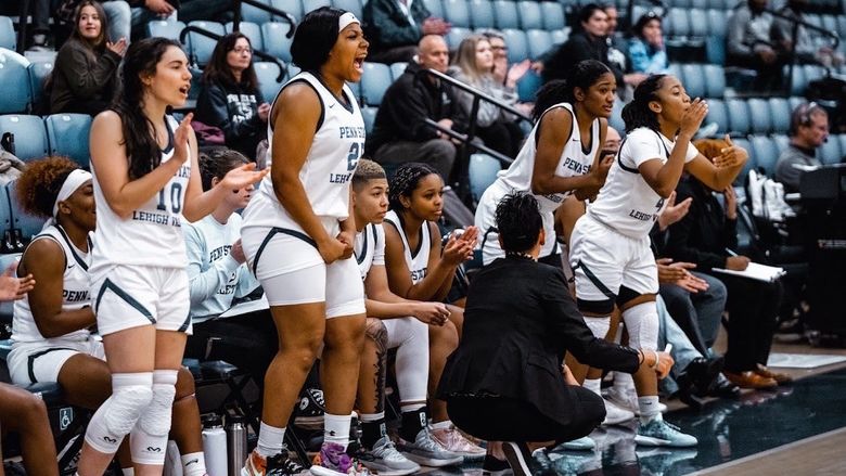PSU-LV Women's Basketball Players Cheering