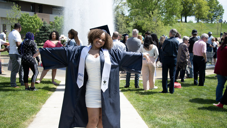 Taylor McCormick celebrating graduation.