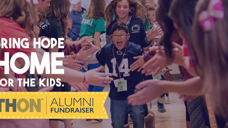 banner promoting a fundraiser