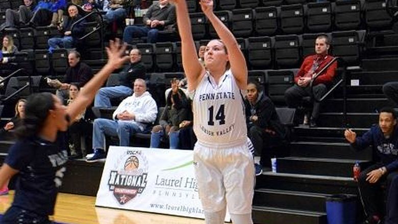 woman about to shoot a basketball