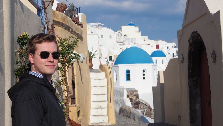young man in greece