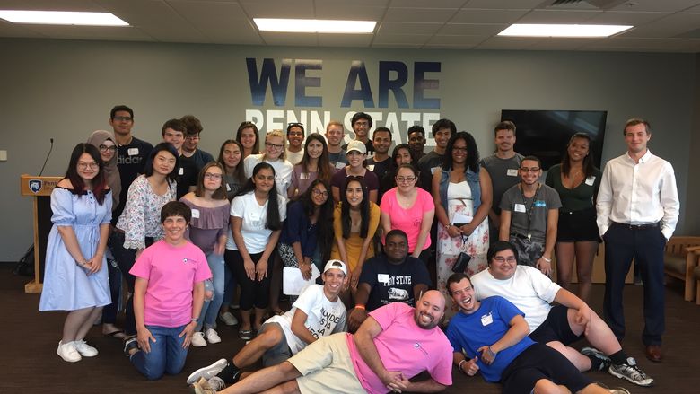 Group of students posing for a photo