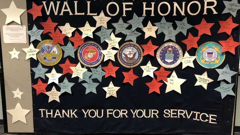 Wall of Honor for Vet Day