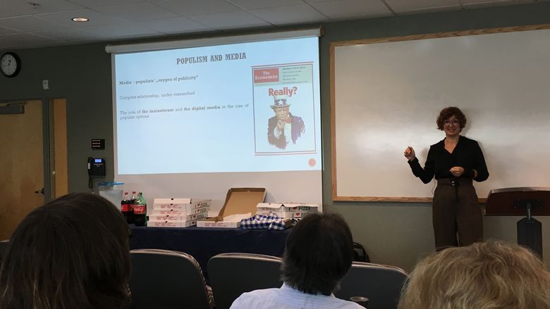 Marijana Grbeša Zenzerovic presenting