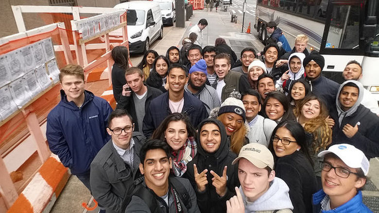 Group of students in NYC