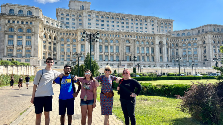 PSU-LV students in Romania as part of the chance program