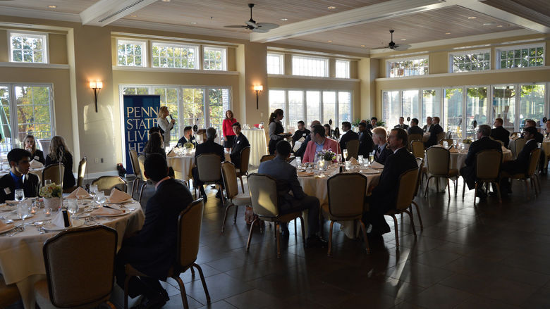 Group shot of Etiquette dinner