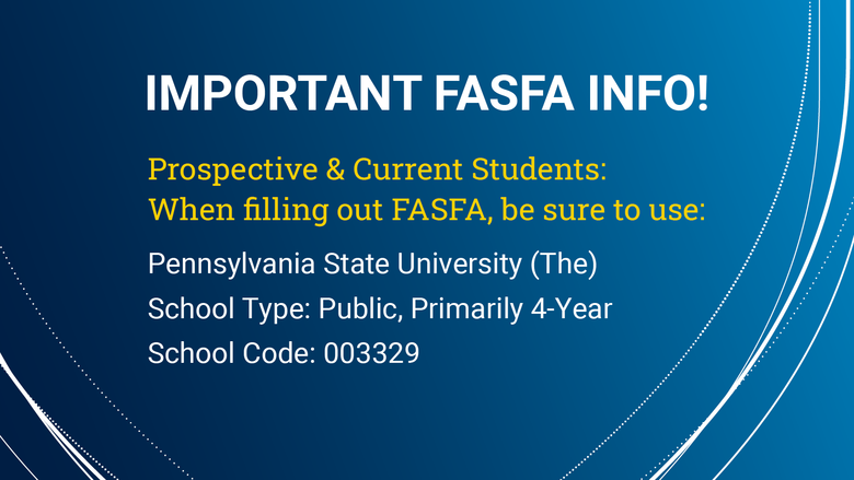 Important FAFSA Info! 