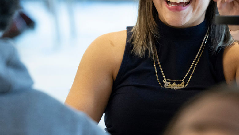 Student smiling