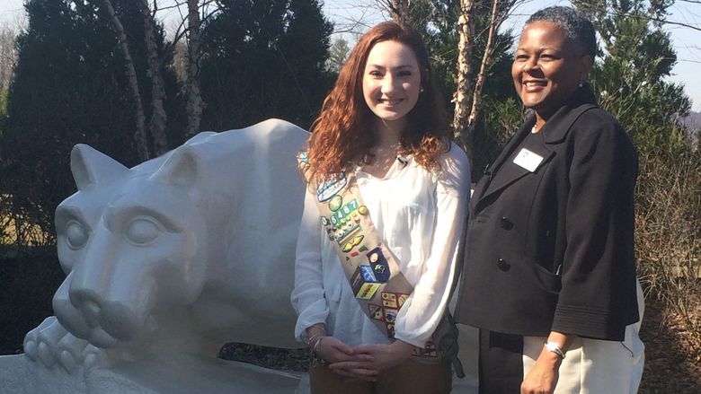 Girl Scout and Tina Q. Richardson