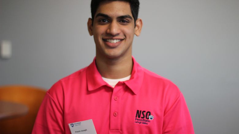 student smiling