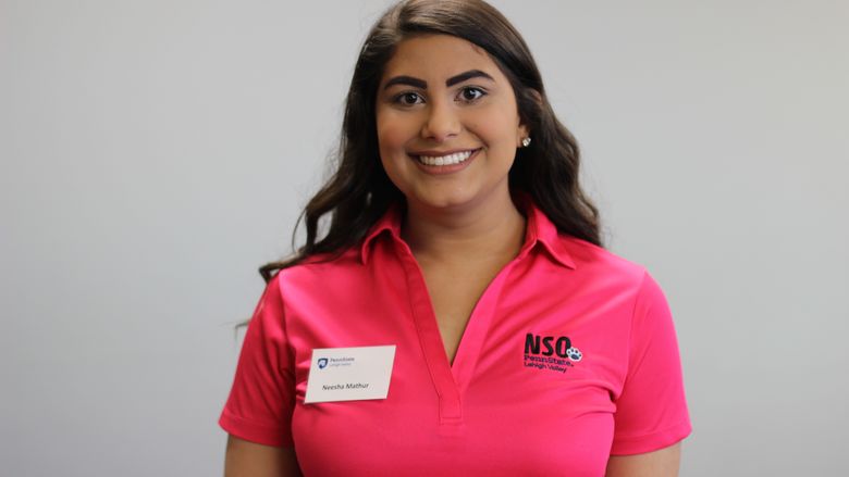 student smiling