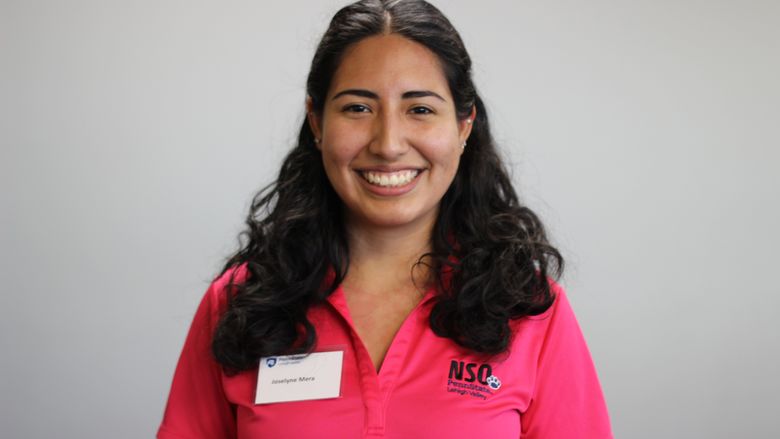student smiling
