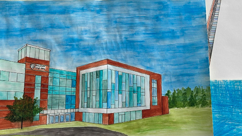 Student drawings of PSU-LV's expansion