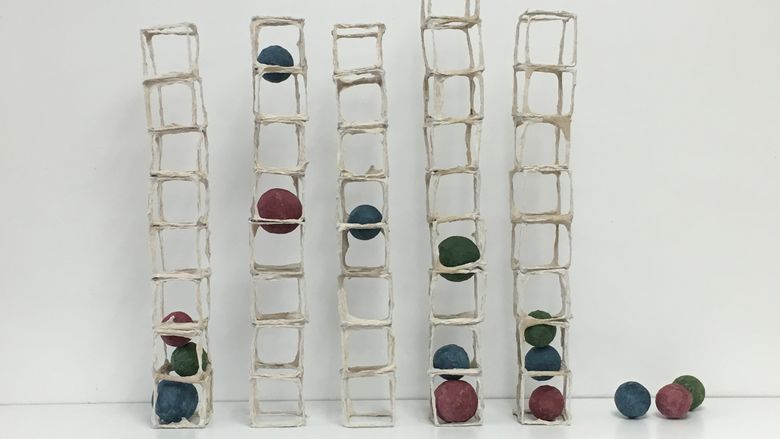 artwork featuring structures 