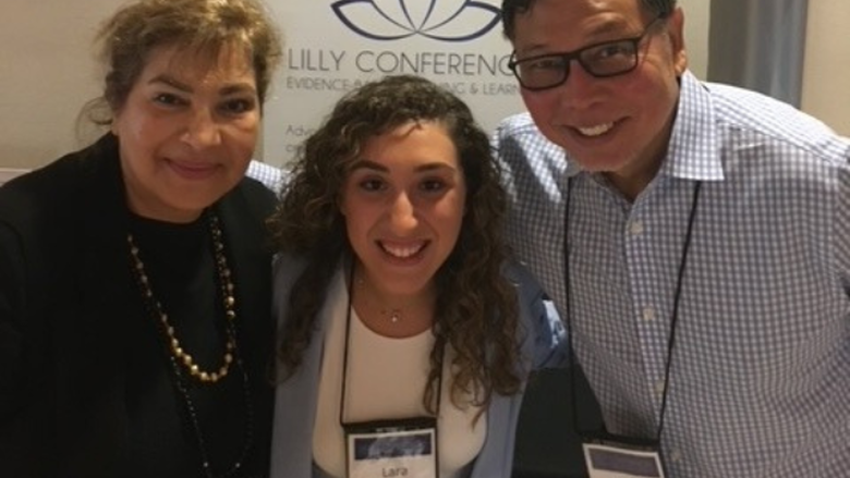 PSU-LV faculty and student at Lilly confrence