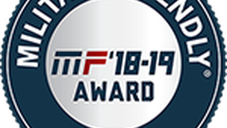 Military Friendly award for 2018-2019