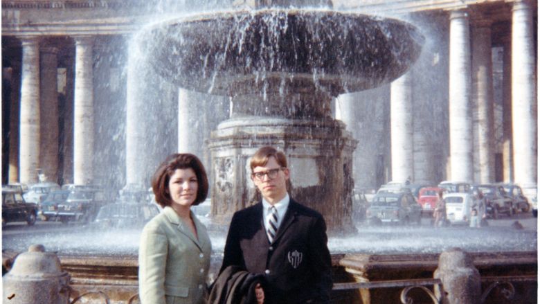 Ann Marie and Kenneth in Vatican Square
