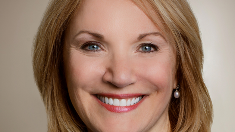 Nichola Gutgold posing for headshot 