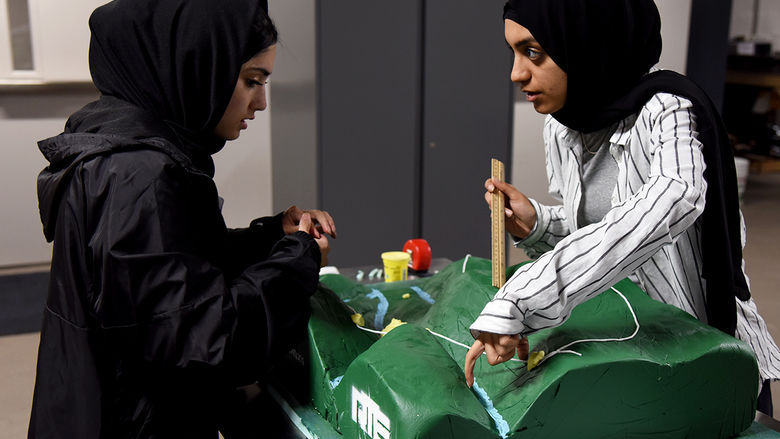 Penn State Lehigh Valley students Jasmin Khan and Sabiha Kermalli
