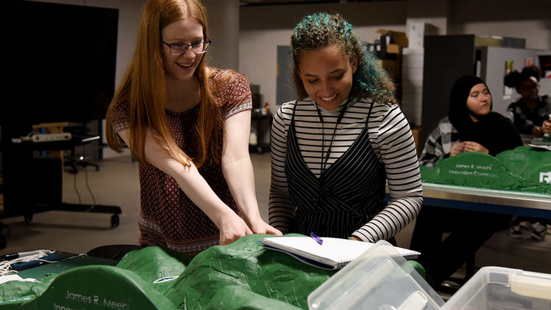 Penn State Berks students Lillie Mohn and Jenicy Strong