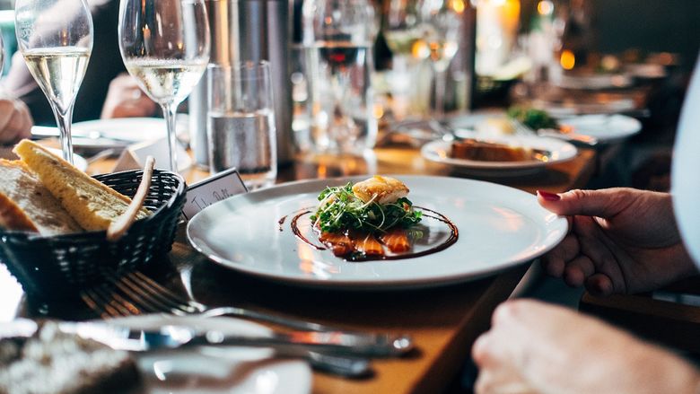 Photo of a business dinner