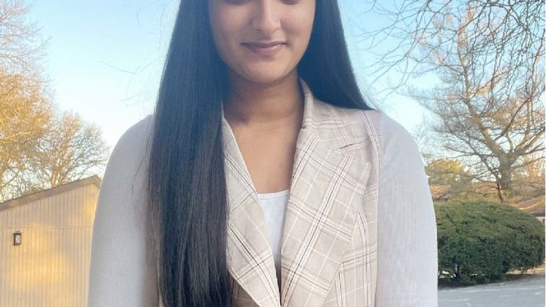 Sahira Mughal stands for photo 