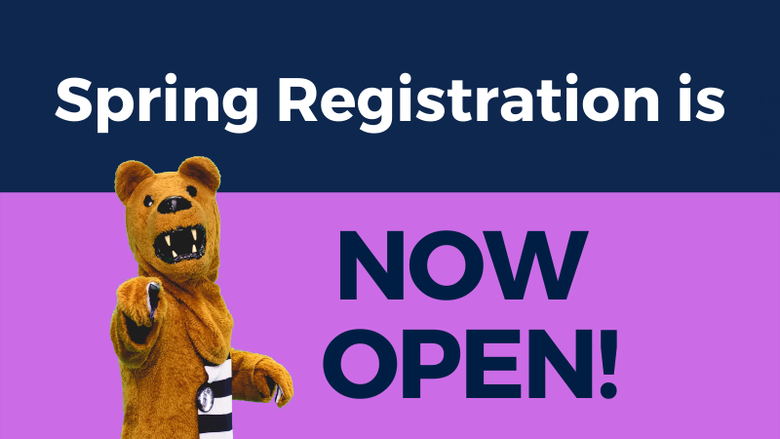 Spring Registration is now open!