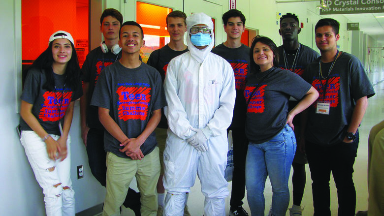 Group of students during summer camp
