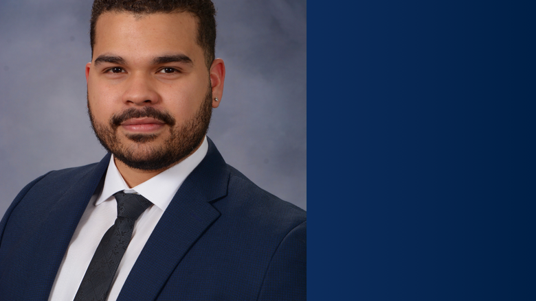 a headshot of a male criminal justice student at Penn State Lehigh Valley