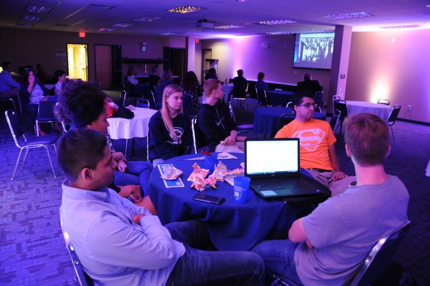 Group of students attending an event