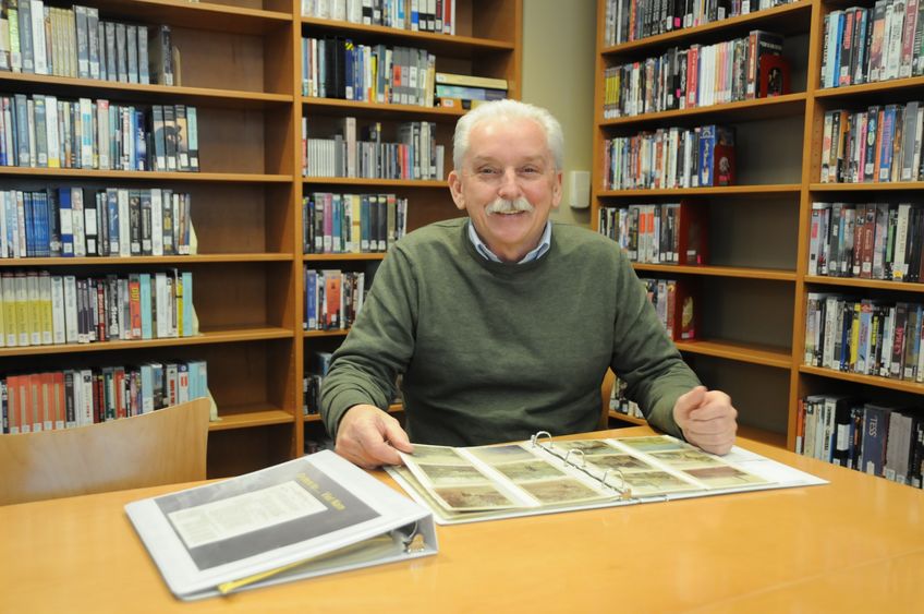 Tom Roney in library