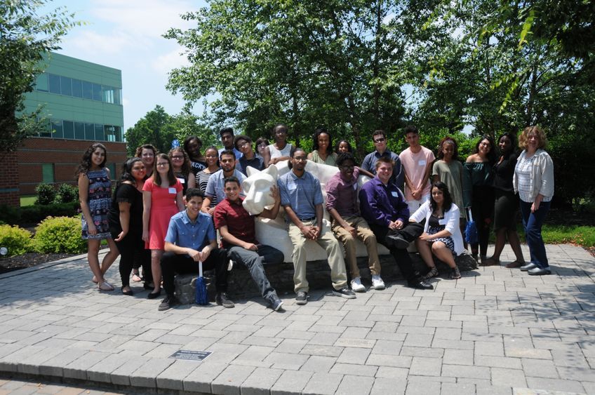 Group of 26 high school students