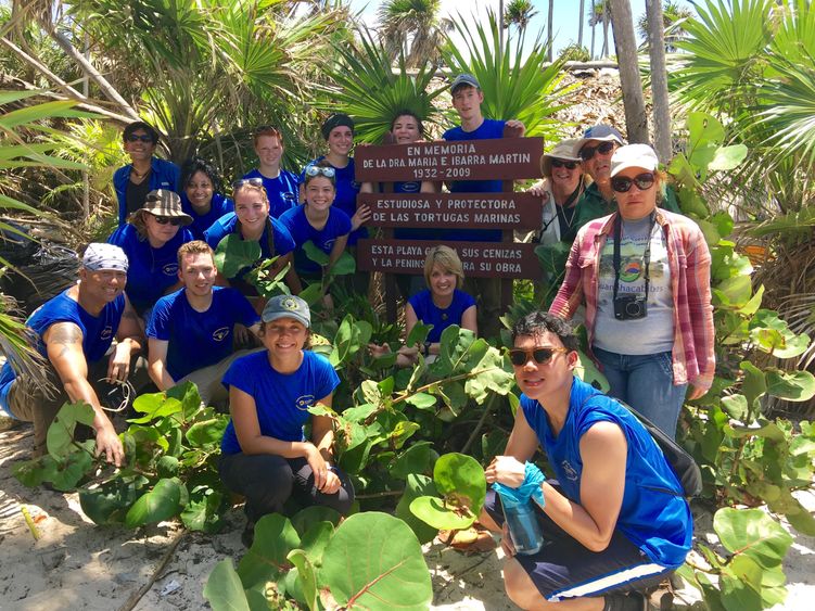 group of students and professors in Cuba forest